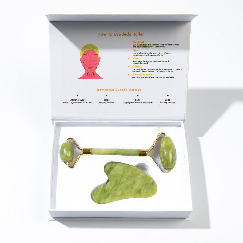 Gua Sha & Jade Roller Set